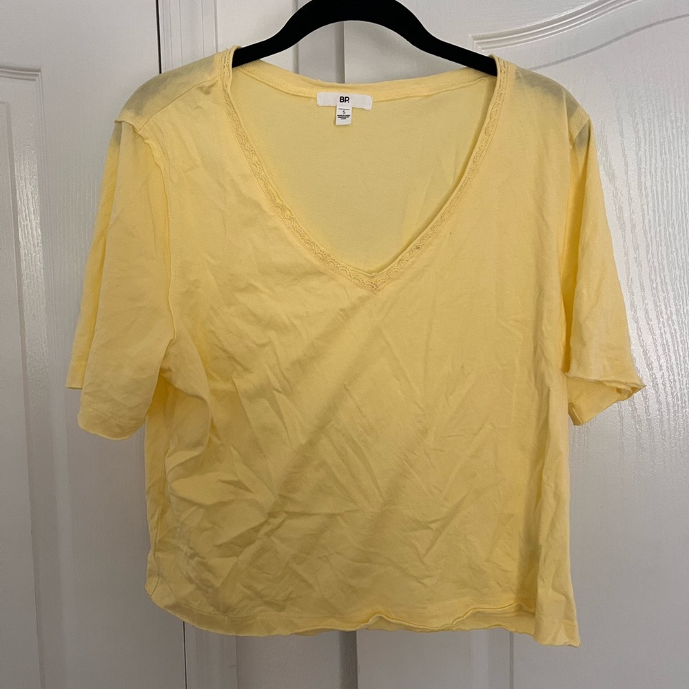 BP Crop Yellow Tee SZ S